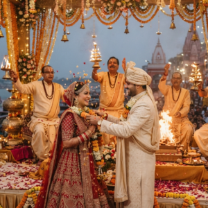 Book Pandit Ji for Ganga Aarti & Jaimala Ceremony
