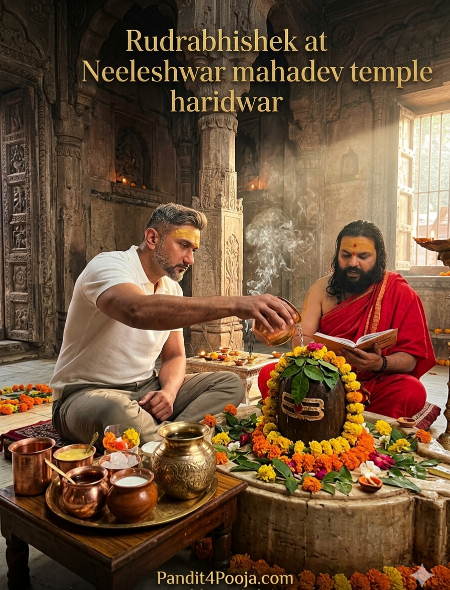 Rudrabhishek Puja at Neeleshwar Mahadev Temple, Haridwar - Image 4