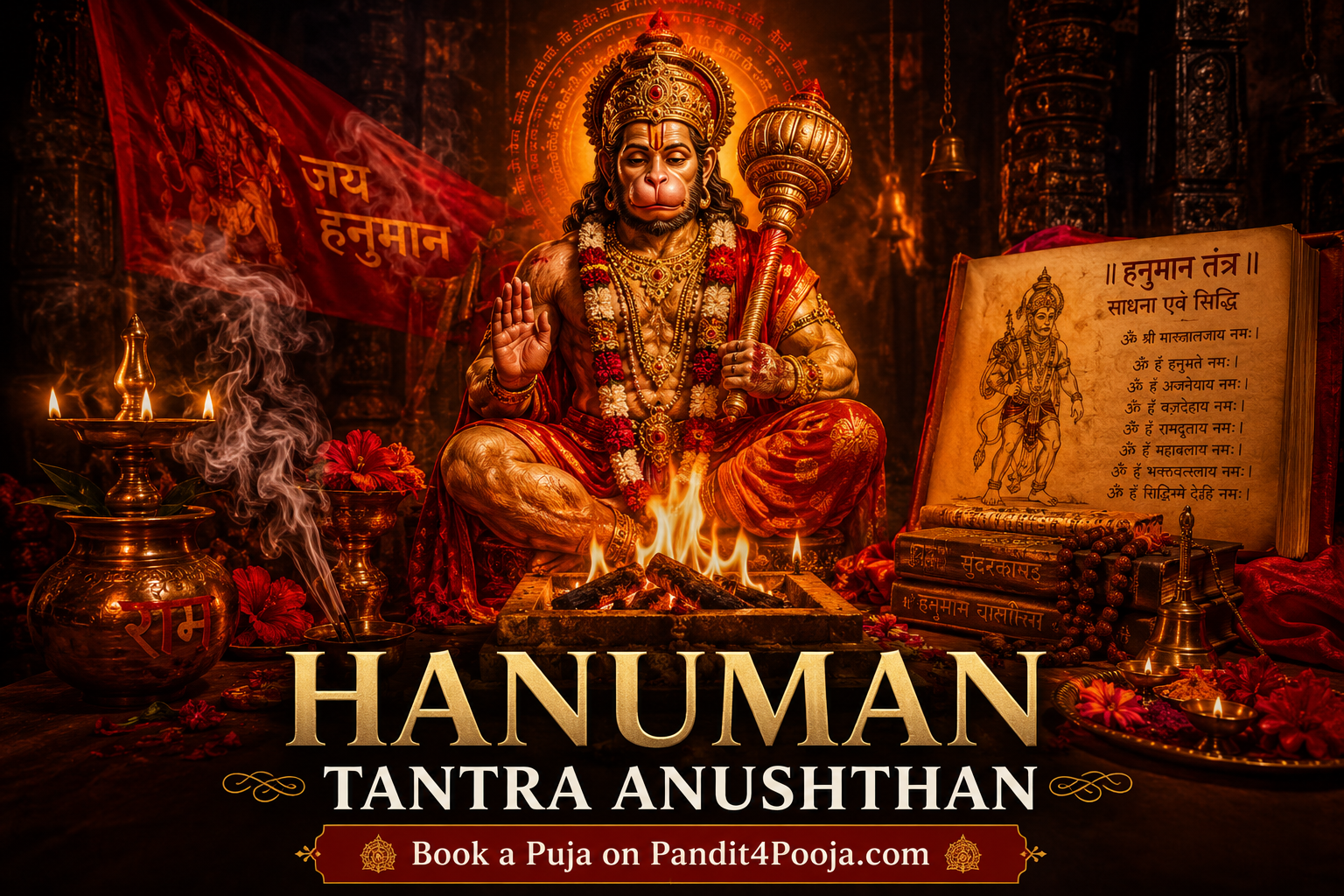 Hanuman Tantra Anushthan – Tantric Hanuman Puja & Spiritual Protection Ritual