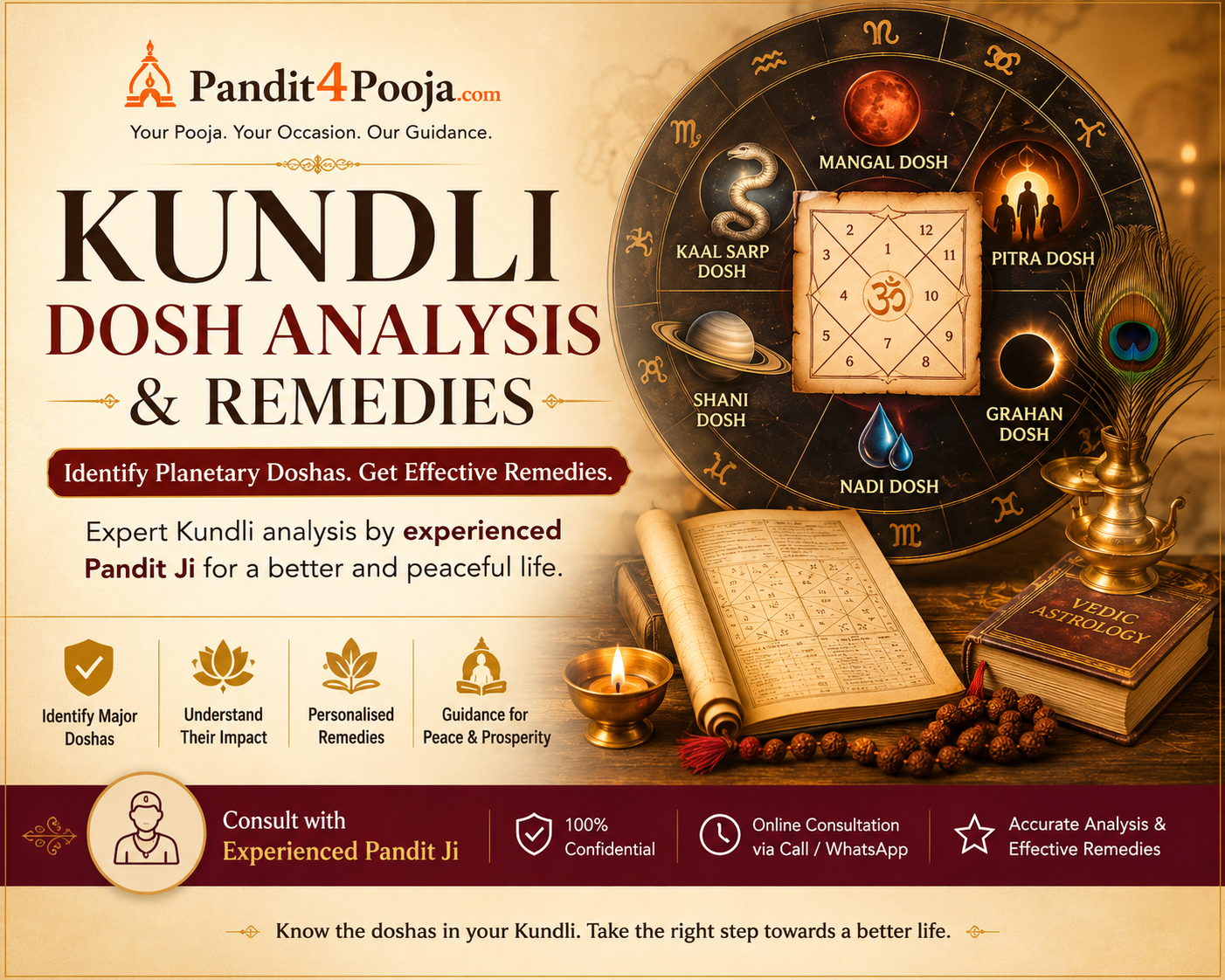 Kundli Dosh Analysis & Remedies