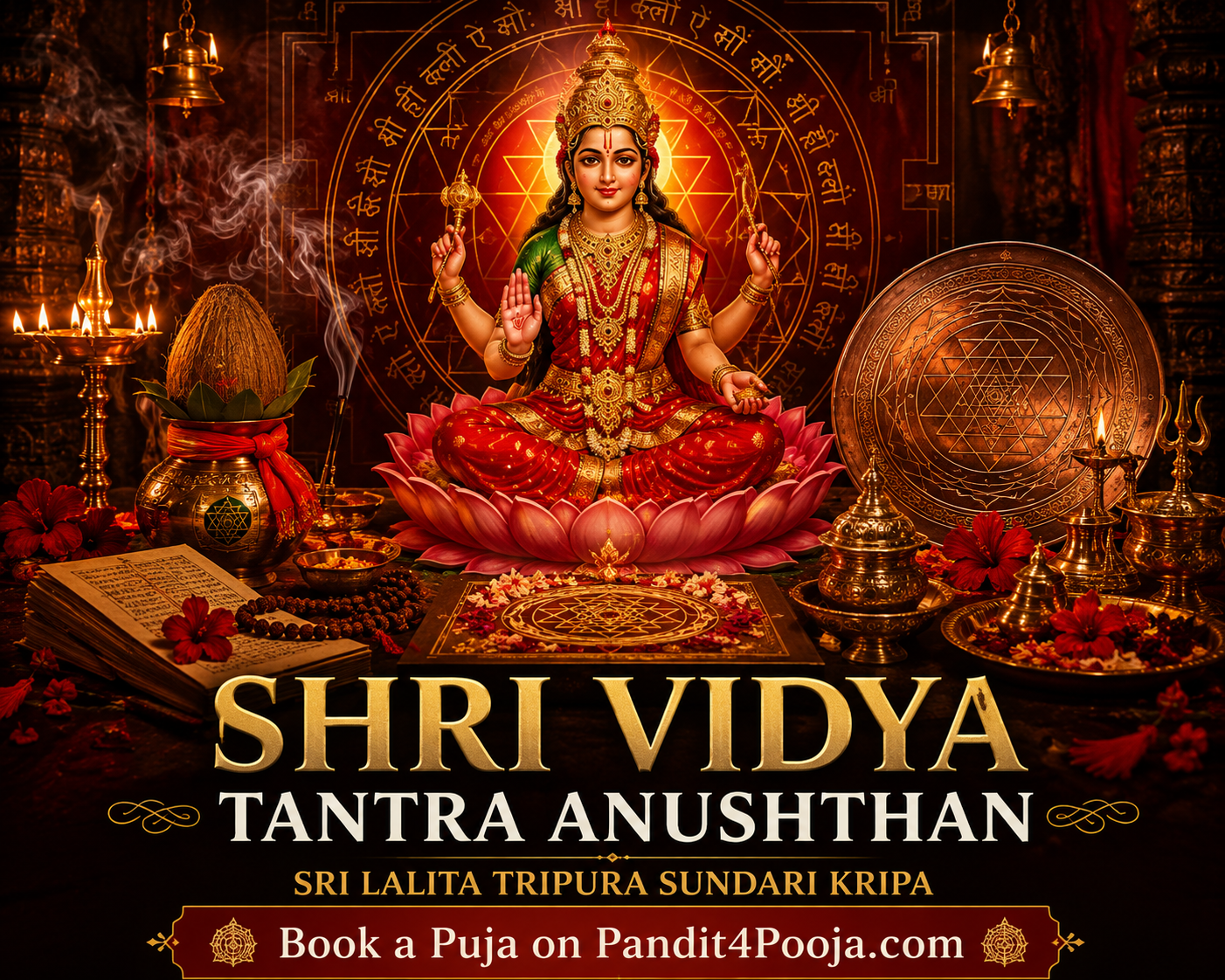 Shri Vidya Tantra Anushthan – Sri Vidya Sadhana & Devi Worship